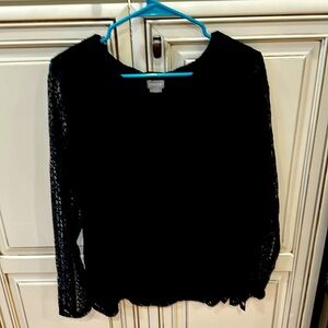 Chico’s lace shirt black